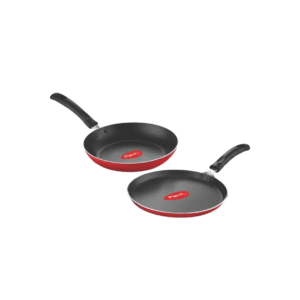 Red Aluminium Nonstick 250 mm Flat Tawa