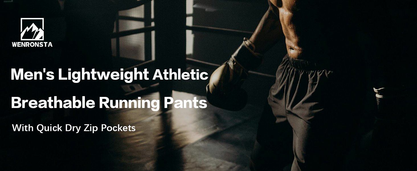 Men's Active Pants Lightweight Breathable Waterproof Stretch 