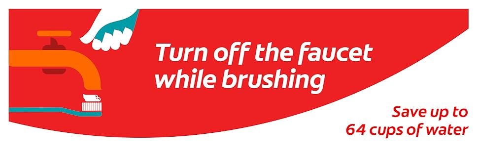 Colgate Baking Soda and Peroxide Whitening Toothpaste - Brisk Mint Turn of the faucet