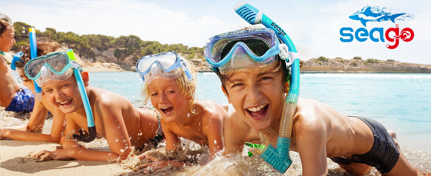 seago kids swim diving goggles mask88