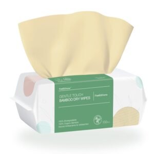 PoeticEHome Ultra-Soft Dry Baby Wipes for Sensitive Skin