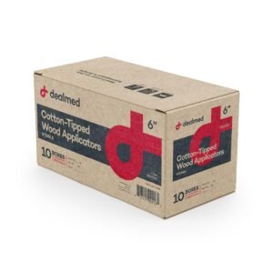 Dealmed 6" Cotton-Tipped Wood Applicators