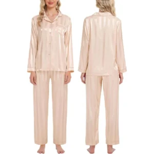 SWOMOG Silk Satin Pajamas