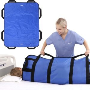Multipurpose 48" x 40" Positioning Bed Pad with Reinforced Handles