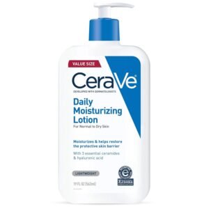CeraVe Daily Moisturizing Lotion for Dry Skin, Body Lotion & Face Moisturizer with Hyaluronic Acid and Ceramides