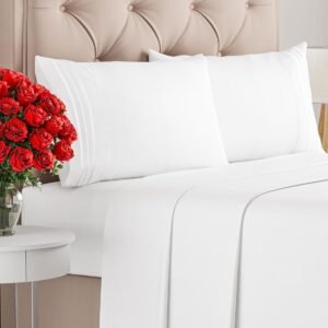 Queen Size 4-piece Sheet Set - Comfortable, Breathable and Cool Sheets