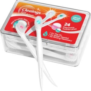 cleaings® Mini Brushes-Disposable Toothbrushes with Toothpaste and Pick for Work or Travel