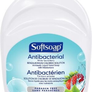 Softsoap Antibacterial Liquid Hand Soap Refill - White Tea and Berry 1.47 Liters - Moisturizing Hand Wash. Savon a Main. Dermatologically Tested. for Soft Smooth Skin