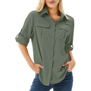UPF 50 Long Sleeve Outdoor Travel Shirt