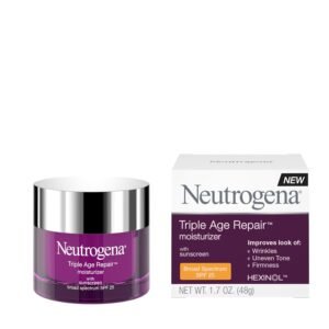 Neutrogena Triple Age Repair Face Moisturizer with SPF 25, 1.7 oz Jar