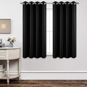 Joydeco Blackout Curtains 63" Long 2-Panel Set