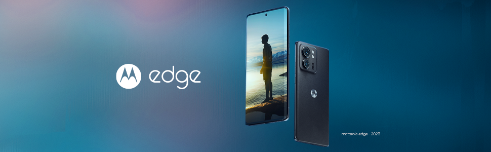 front and back of phone on deep blue ocean-like background