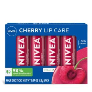 NIVEA Lip Care, Fruity Tinted Lip Balm Variety Pack