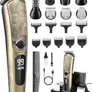 Ufree Beard Trimmer for Men, Waterproof Electric Razor for Nose