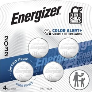 Energizer 2032 Batteries. Lithium CR2032 Watch Battery. 4 Count