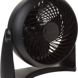 Honeywell HT900C 7 TurboForce® POWER+ Desk/Table Fan. Air Circulator for Small Bedroom. Portable. Wall Mountable. Energy Saving. 3 Speeds. Black