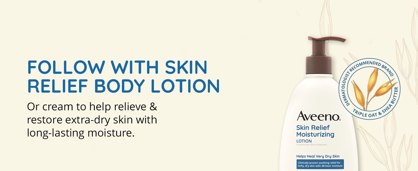 Skin Relief body lotion cream relieve restore dry daily skincare long-lasting moisture hydration