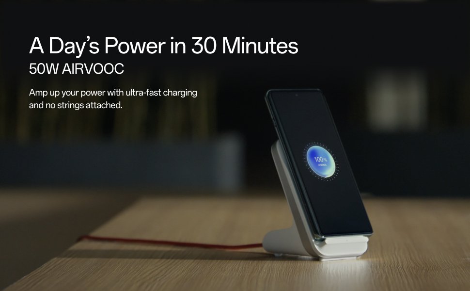 OnePlus 12: A Day's Power in 30 Minutes with 50W AIRVOOC Wireless Charger