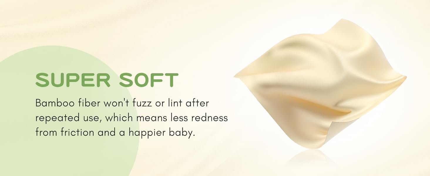 PoeticEHome Bamboo Baby Dry Wipes disposable face towels