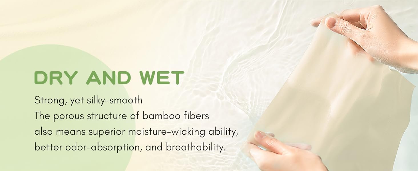 PoeticEHome Bamboo Baby Dry Wipes disposable face towels
