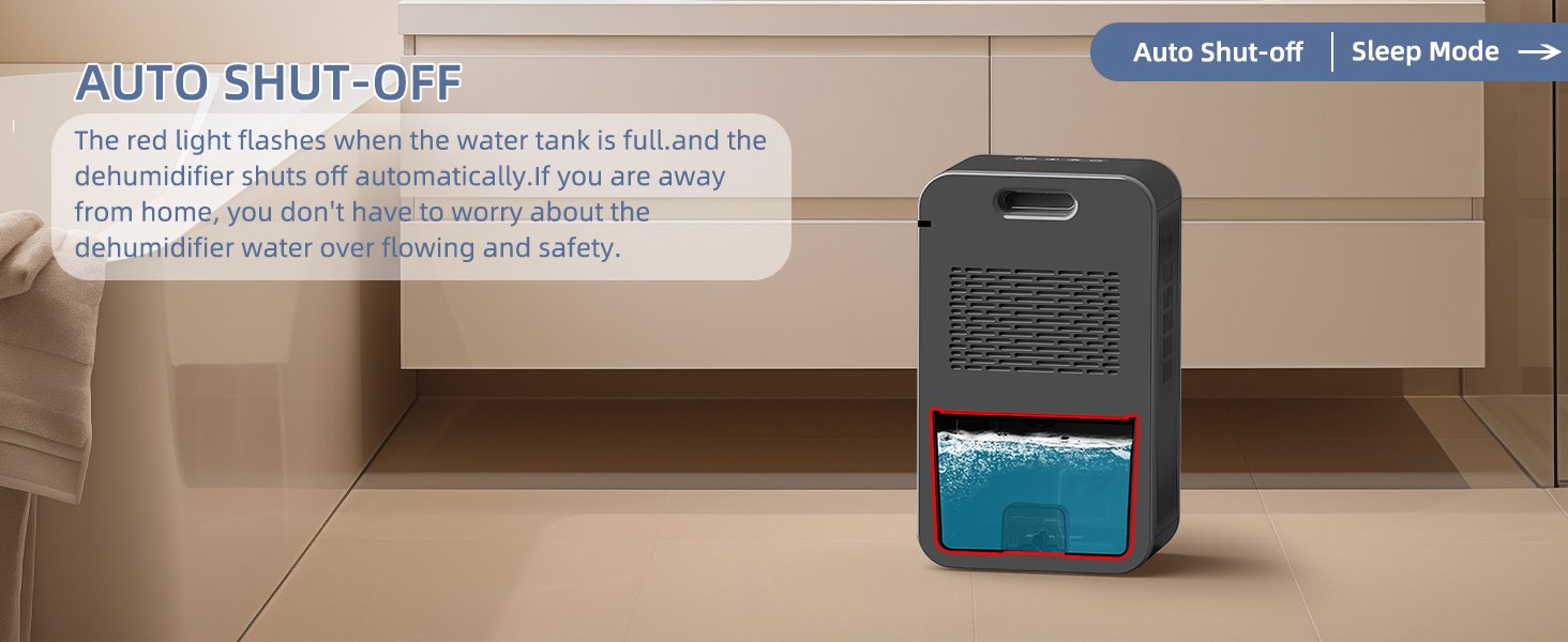 Dehumidifiers for Home with Auto Shut Off