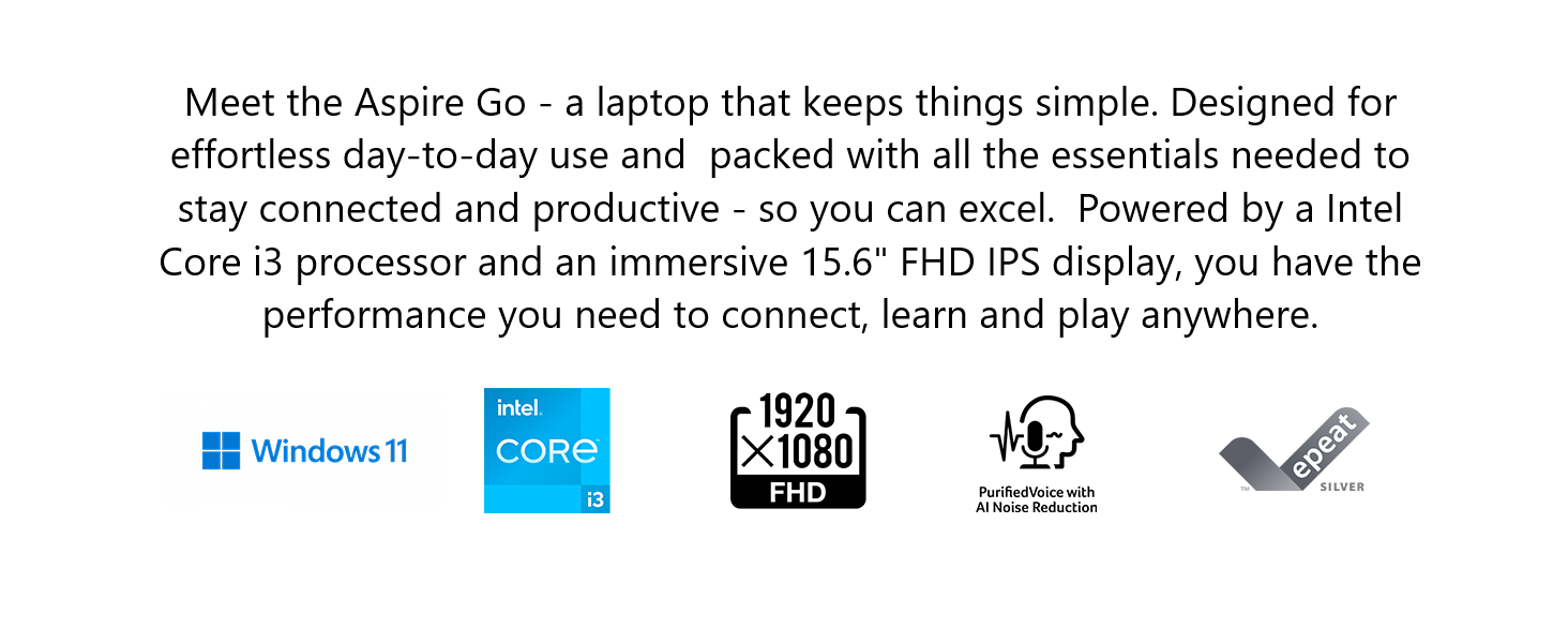 ASUS; Surface; Dell; Acer Aspire Go; Everyday Laptop; Multitasking Laptop; Intel Laptop; Home Laptop