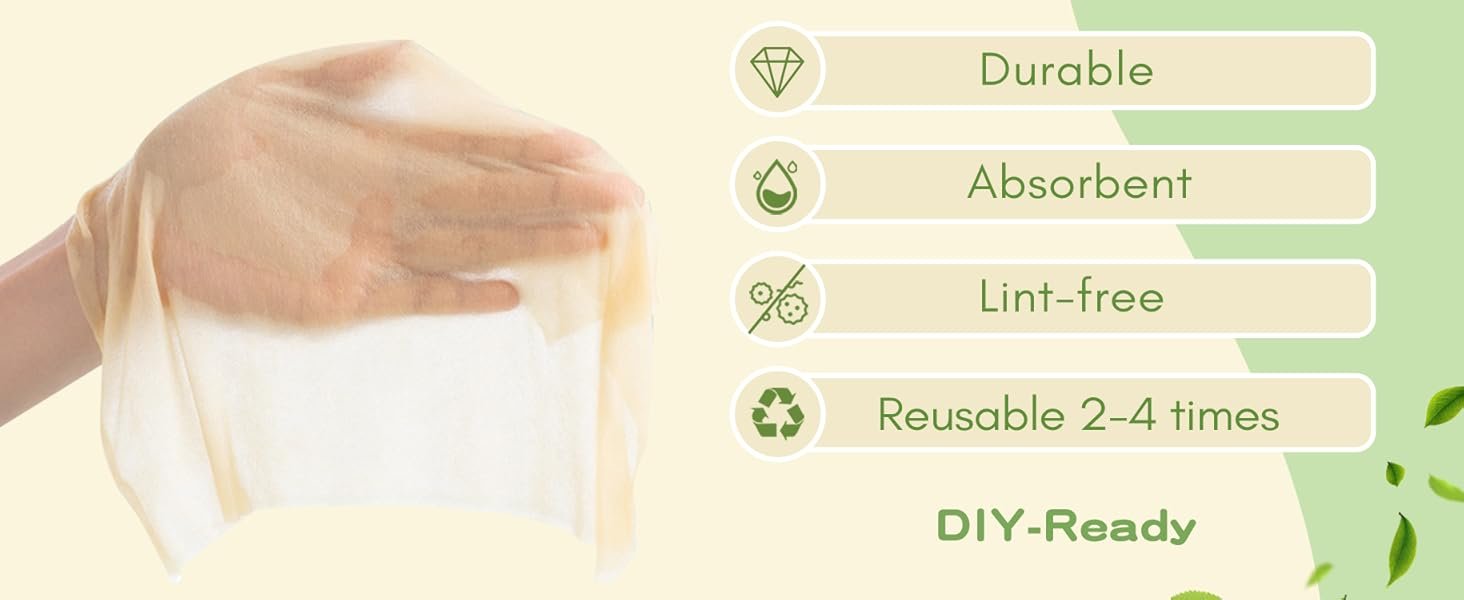 PoeticEHome Bamboo Baby Dry Wipes disposable face towels