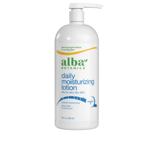 daily moisturizing lotion white bottle