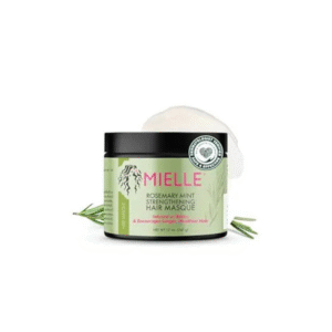 Mielle Organics Rosemary Mint Strengthening Hair Mask for Damaged Hair - Deep Conditioning Treatment Enriched with Biotin, Honey & Coconut Oil - Helps Encourage Longer, Healthier Strands (12 Oz)