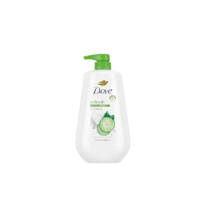 Dove Body Wash with Pump Refresh Cucumber and Green Tea for 24hr Lotion-Soft Skin Moisturizing Skin Cleanser with No Sulfates No Parabens 30.6 oz