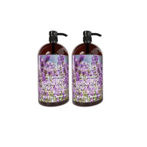 Dead Sea Collection Lavender Body Wash for Women and Men - with Pure Dead Sea Minerals and Lavender Oil - Gentle Cleanses and Moisturizes Skin - Pack of 2 (67.6 fl. oz)