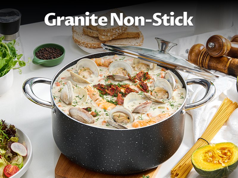 nonstick pot with lid