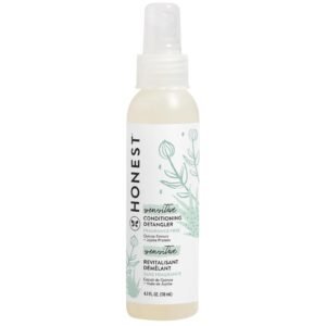The Honest Company Conditioning Hair Detangler | Leave-in Conditioner + Fortifying Spray | Tear-free, Cruelty-Free, Hypoallergenic | Citrus Vanilla Refresh, 4 fl oz