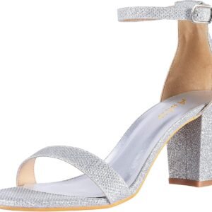 Ankis open toe ankle strap block heel sandals