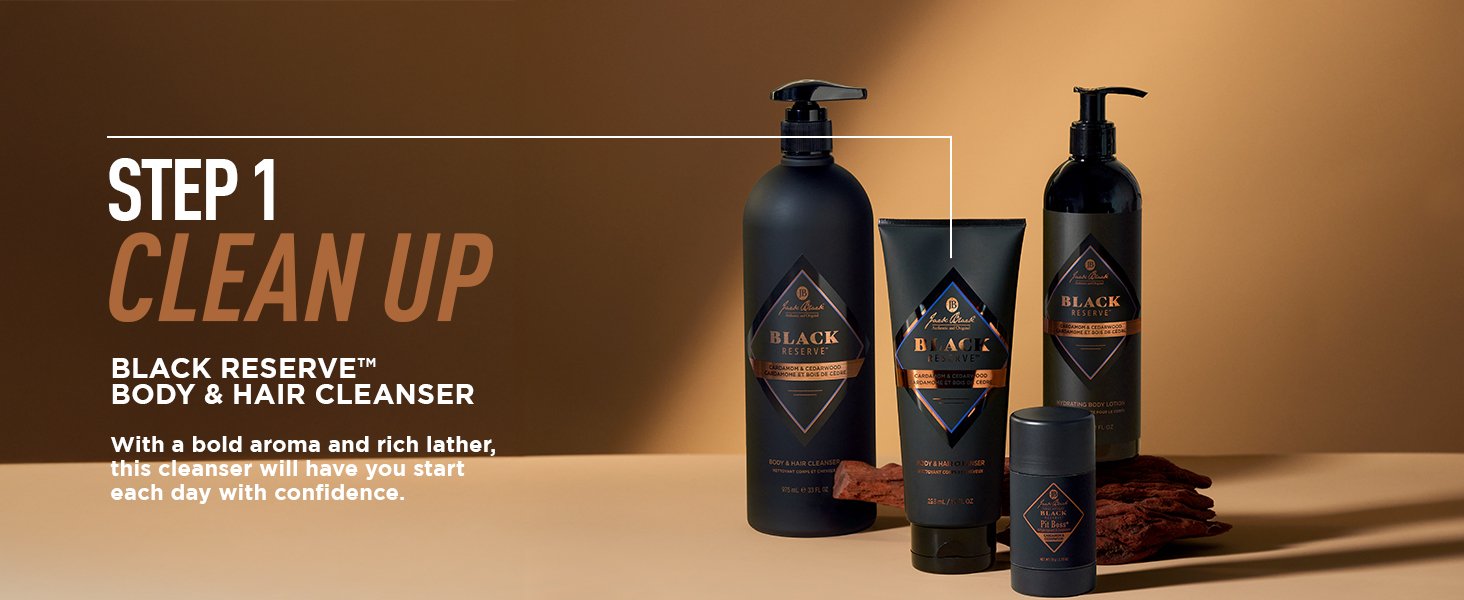 Jack Black, Mens Skincare, Body care, Wash, Cleanser, Lotion, Deodorant, Gift, Set, Travel Size