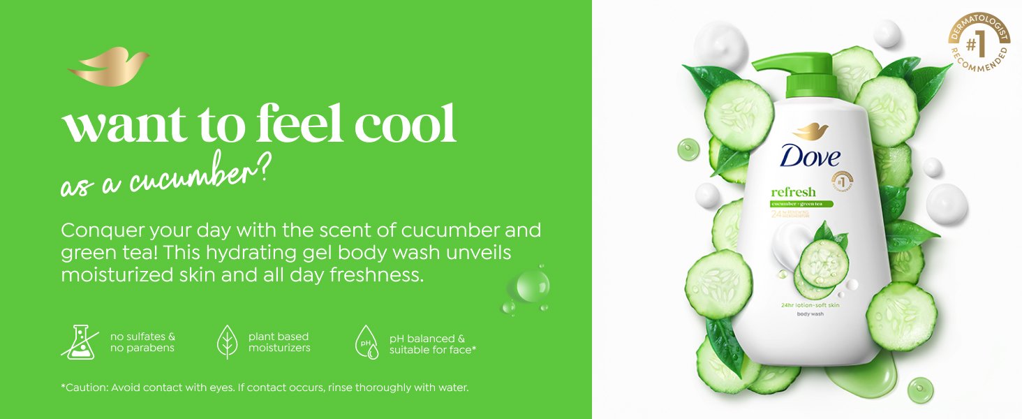Product shot in white cream with text on green background. 