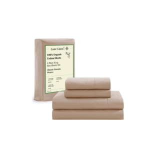 LANE LINEN Eco Friendly 100% Organic Cotton Queen Sheet Set