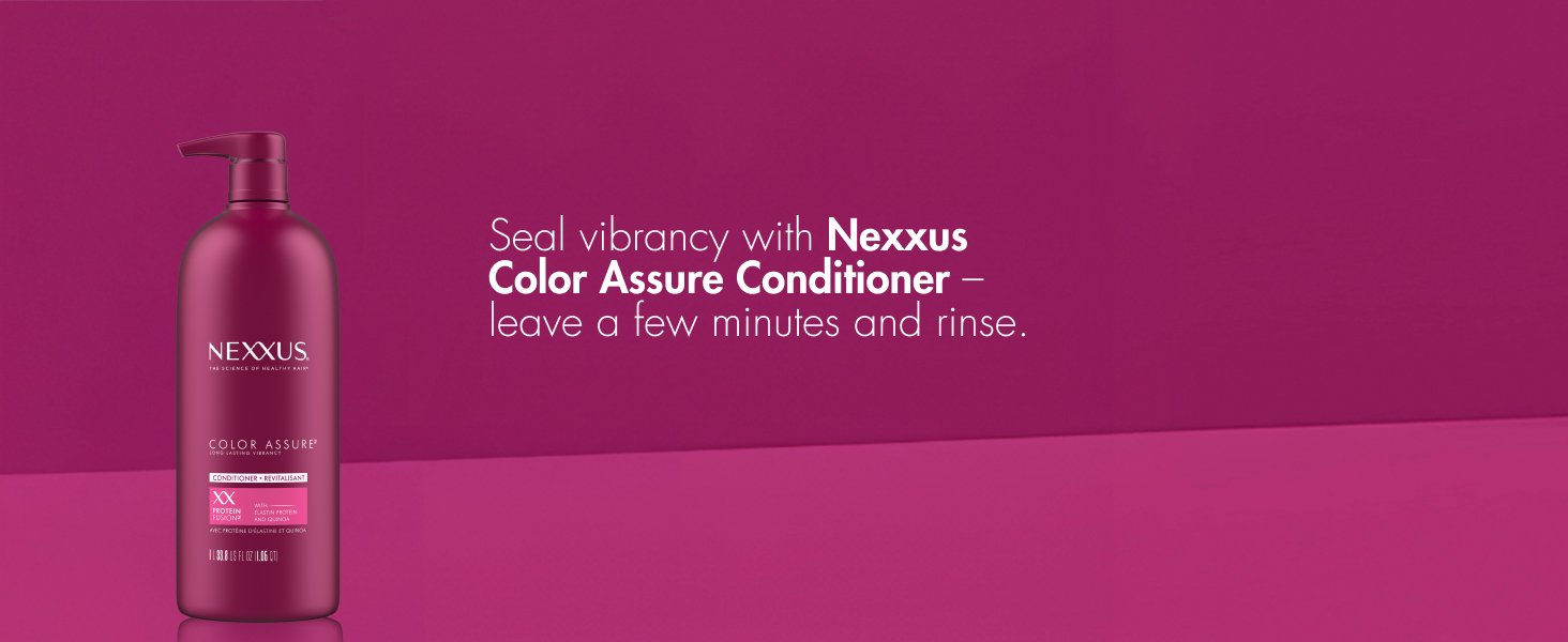 Product shot against purple background with white text.