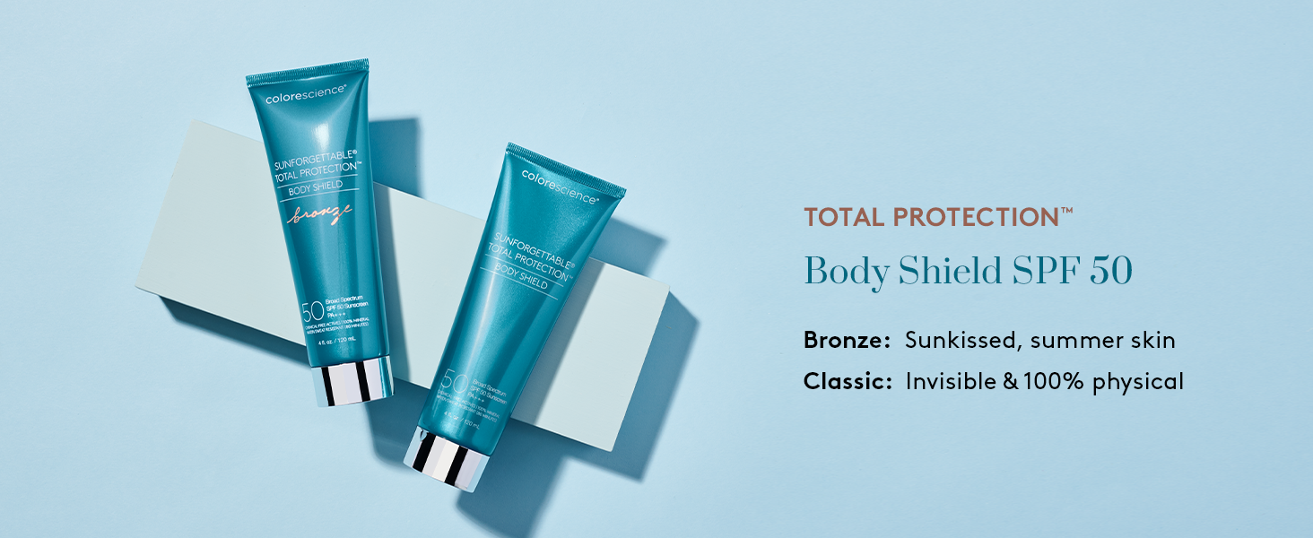 SUN PROTECTION FOR THE BODY IN TWO FINISHES