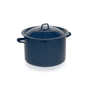 IMUSA C20666-1063310W 6-Quart Blue Speckled Enamel Stock Pot with Lid